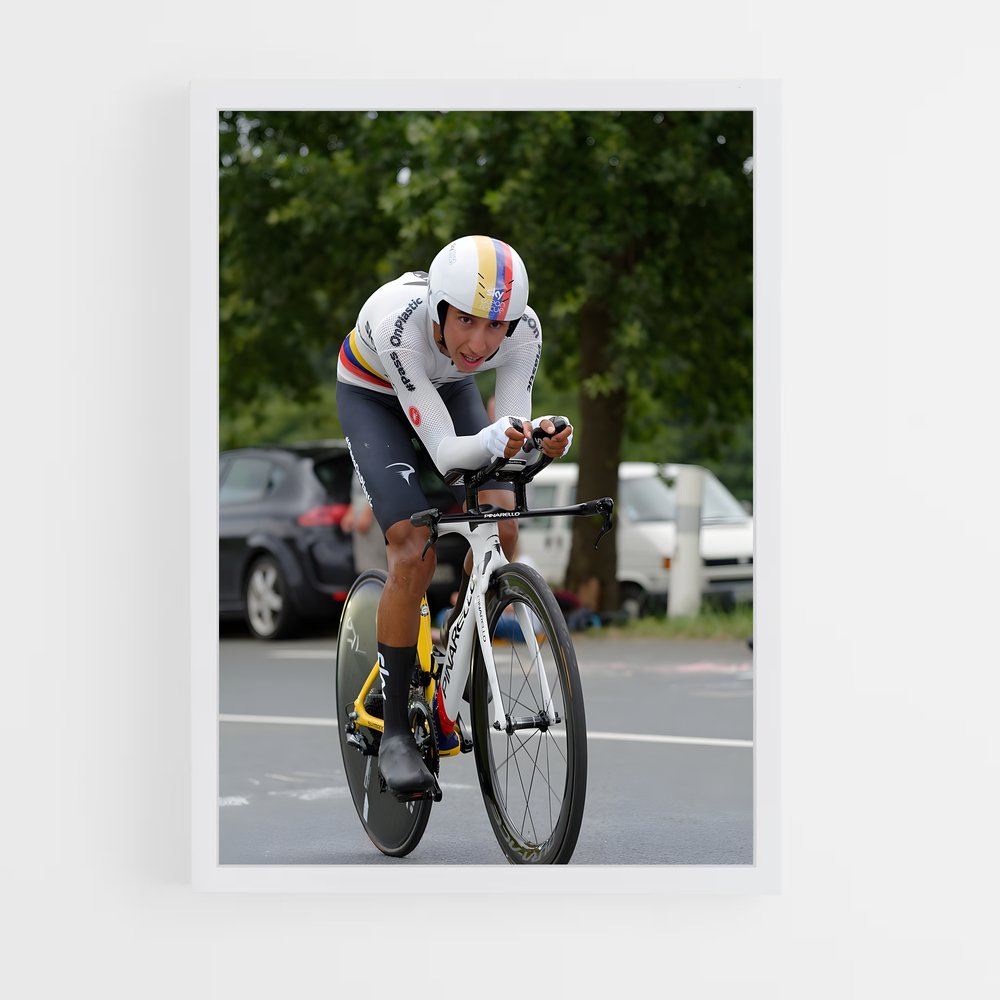 Poster En Plein Effort – affiche Cyclisme (vue 3)